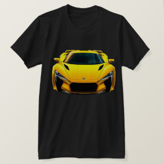 Gelbes Sportwagen T-Shirt