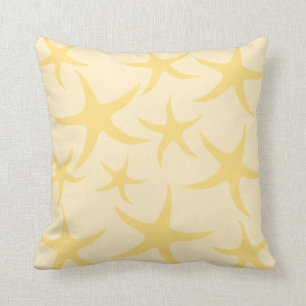 Gelbes Starfish-Muster Kissen