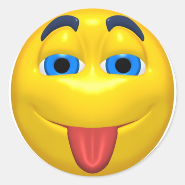 Gelbes Sticken aus dem Wohnzimmer Runder Aufkleber (Vorderseite)