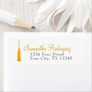 Gelbes Tassel-Abschluss