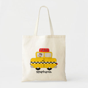Gelbes Taxi Design Tragetasche
