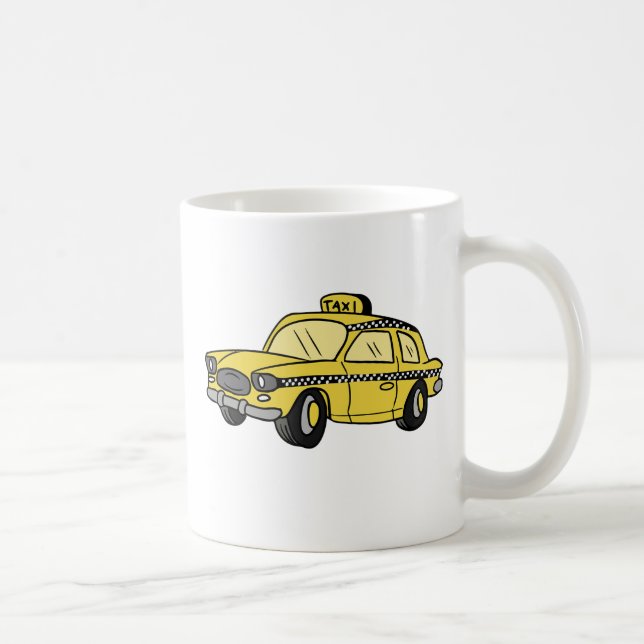 Gelbes Taxi Tasse (Rechts)