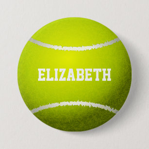Gelbes Tennisball Button