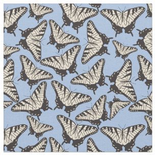Gelbes Tiger-Frack-Schmetterlings-Muster Stoff