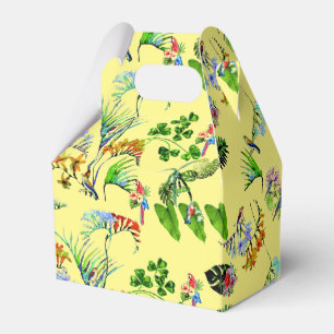 Gelbes tropisches Paradies Geschenkschachtel