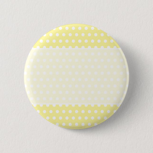 Gelbes Tupfenmuster. Spotty. Button (Vorderseite)