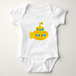 Gelbes U-Boot Baby Strampler