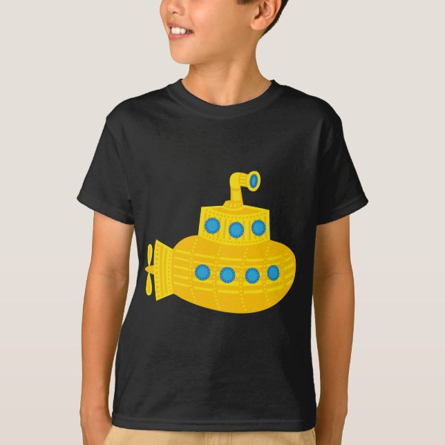 Gelbes U-Boot T-Shirt (Vorderseite)