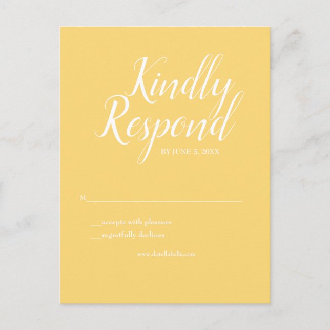 Gelbes UAWG Postkarte (Vorderseite)