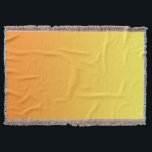 Gelbes und orange Ombre Decke<br><div class="desc">Gelbe und orange Ombre Wurfs-Decke</div>