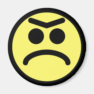 Gelbes Unibrow, gefroren Magnet