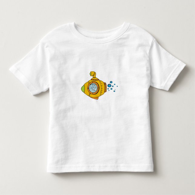 Gelbes Unterseeboot Kleinkind T-shirt (Vorderseite)