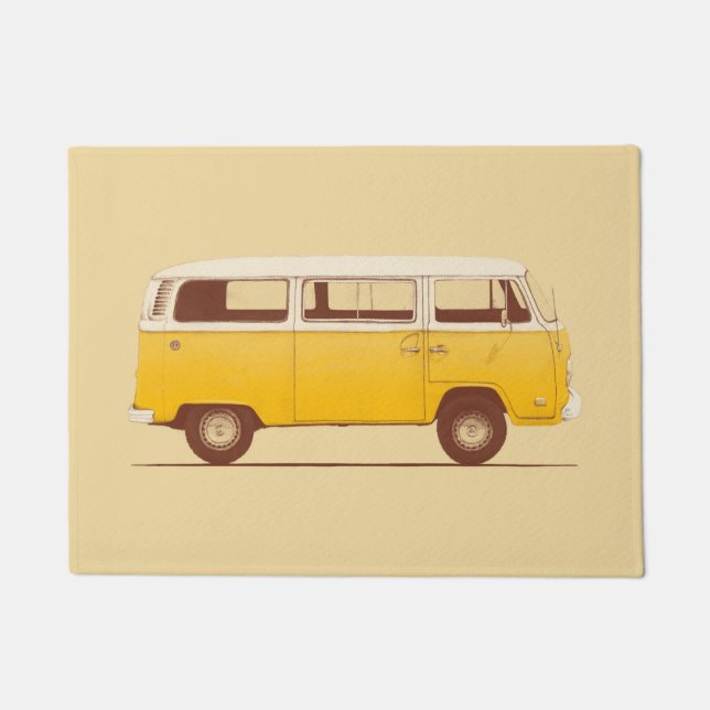 Gelbes Van | Florent Bodart Fußmatte (Vorderseite)