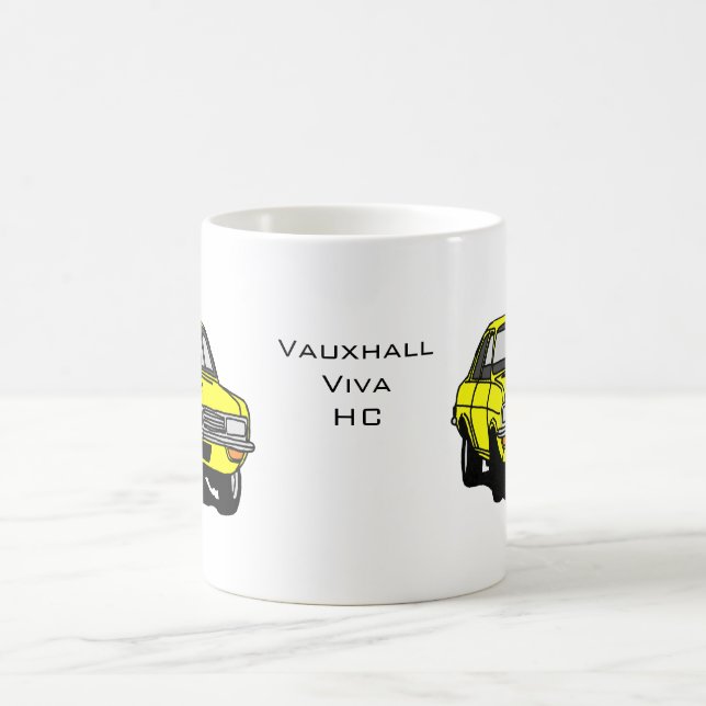 Gelbes Vauxhall Viva HC Tasse (Mittel)