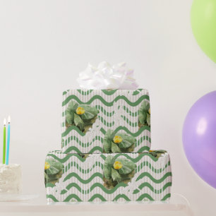 gelbes Wasserfarben-Muster Geschenkpapier