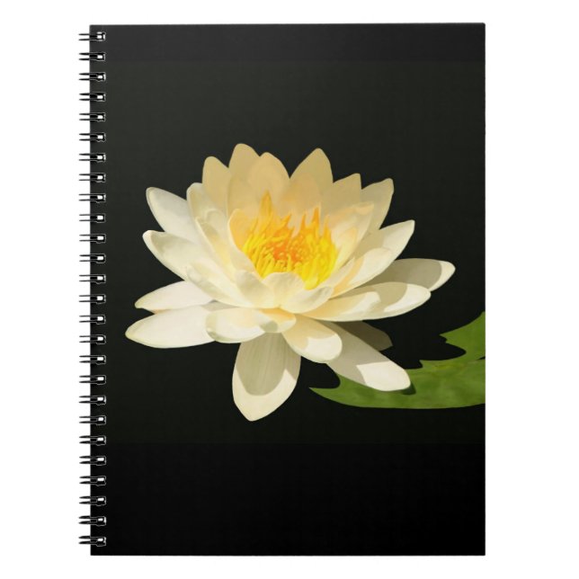 Gelbes Wasserlilie-Notizbuch Notizblock (Vorderseite)