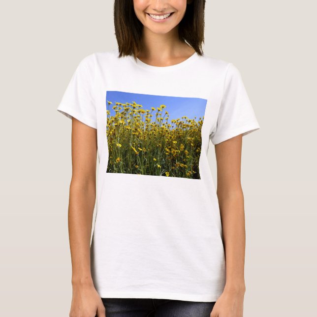 Gelbes Wildblume T-Shirt (Vorderseite)