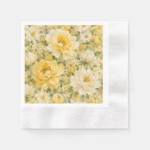 Gelbes Wildblumenwiesen-Cottagecore-Florales
