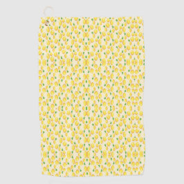 Gelbes Zitronenfruchtmuster Golfhandtuch