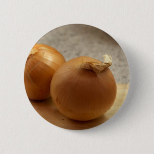 Gelbes Zwiebel-Gemüse Button