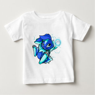 Gelbes Zybsonn mit Sternen Baby T-shirt