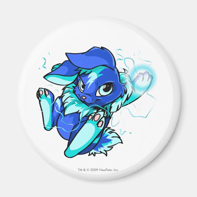 Gelbes Zybsonn mit Sternen Magnet (Vorne)