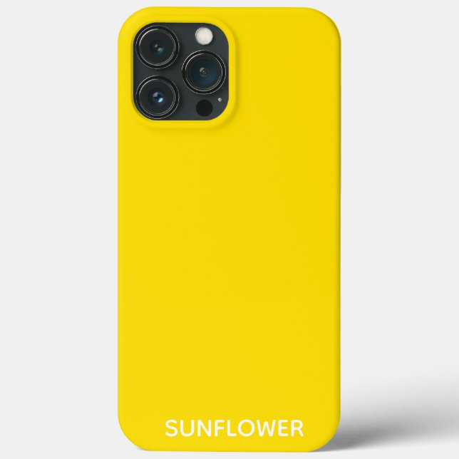 Gelbfarbener Name der Sonnenblume Case-Mate iPhone Hülle (Rückseite)