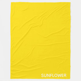 Gelbfarbener Name der Sonnenblume Fleecedecke