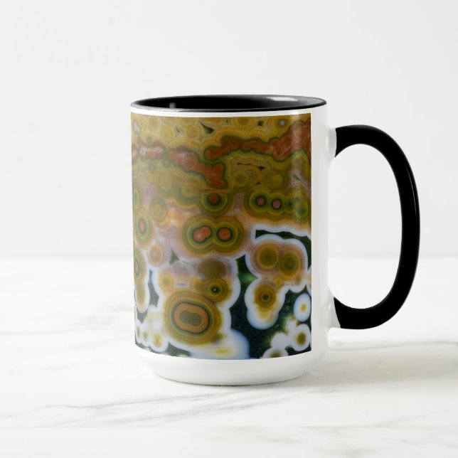 Gelbfarbener Ozean-Jasper Tasse (Rechts)