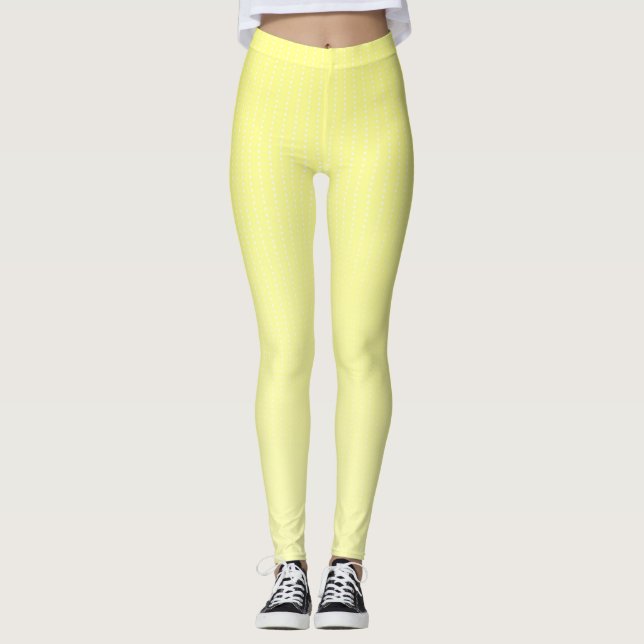 Gelbfärbung der weißen Punkte Leggings (Vorderseite)