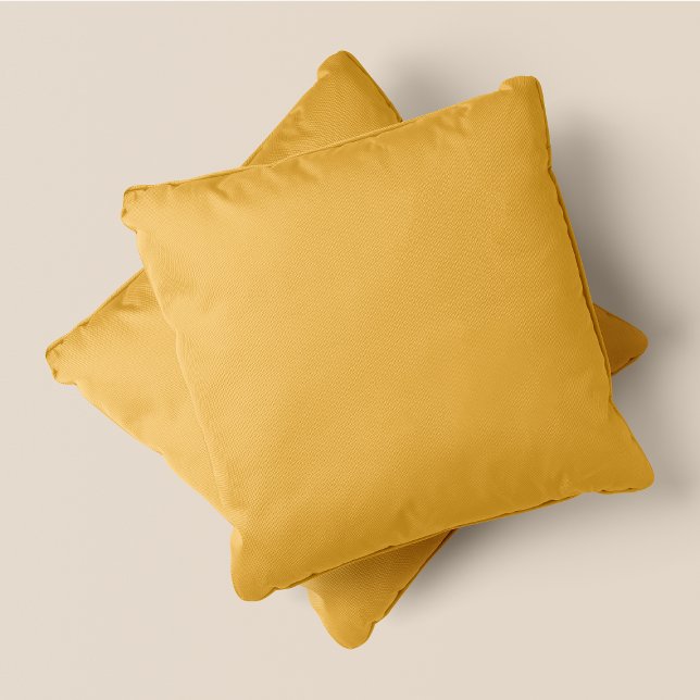 Gelbfärbung - Weizenhalm - #E7BE5F - Kissen (Shades Of Yellow - Wheat Stalk - #E7BE5F - Throw Pillow)