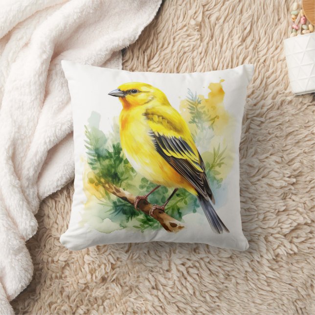 Gelbfinch Kissen (Decke)