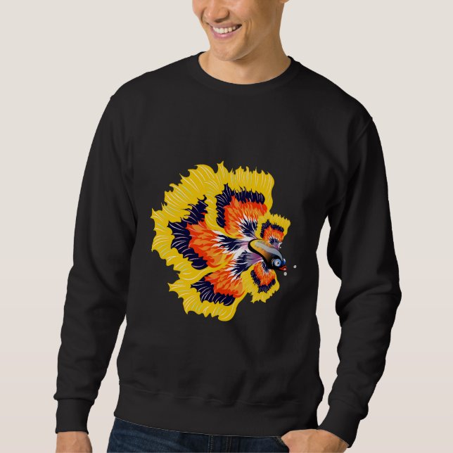 Gelbfisch Sweatshirt (Vorderseite)
