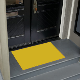 Gelbgelb in fester Farbe Fußmatte