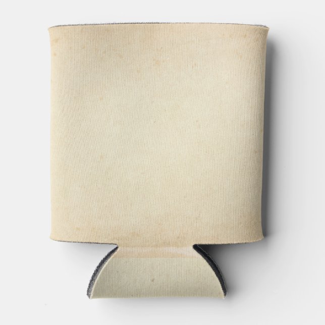 Gelbgelbe Papiertextur Dosenkühler (Vorderseite)