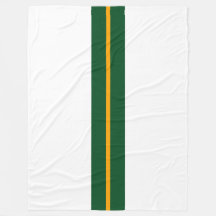 Gelbgelbe Streifen aus schmalem Wald auf Weiß