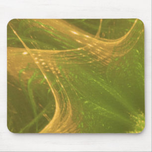Gelbgelbes, mousepad-asymmetrisches Fraktal Mousepad