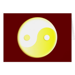 Gelbgelbes Yin/Yang-Symbol