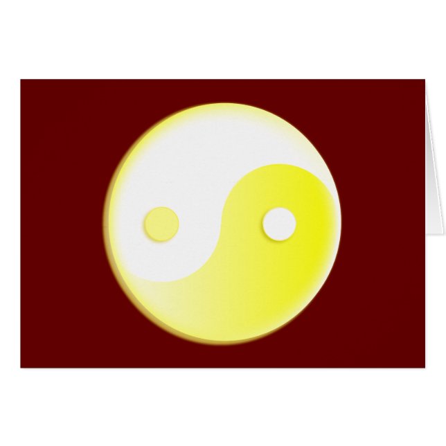 Gelbgelbes Yin/Yang-Symbol (Vorderseite (Horizontal))