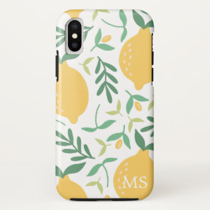 Gelbgelbes Zitronenmuster Case-Mate iPhone Hülle