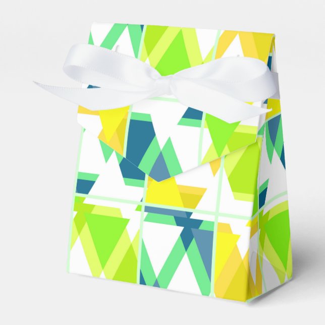 Gelbgrün abstrakt geschenkschachtel (Vorderseite)