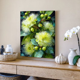 Gelbgrün blühend Gumnut Decoupage Seidenpapier