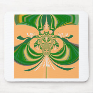 Gelbgrüne Gestaltung. Mousepad
