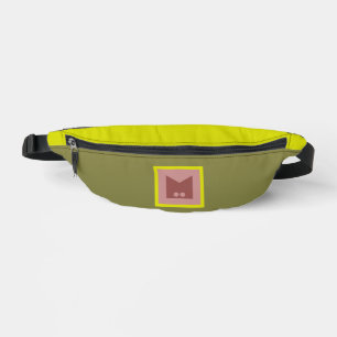 Gelbgrüne Monogramm-Anfangsspange Bauchtasche