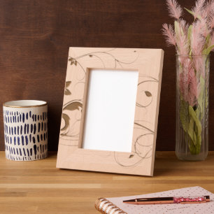 Gelbgrüner Wein Geätzte Rahmen