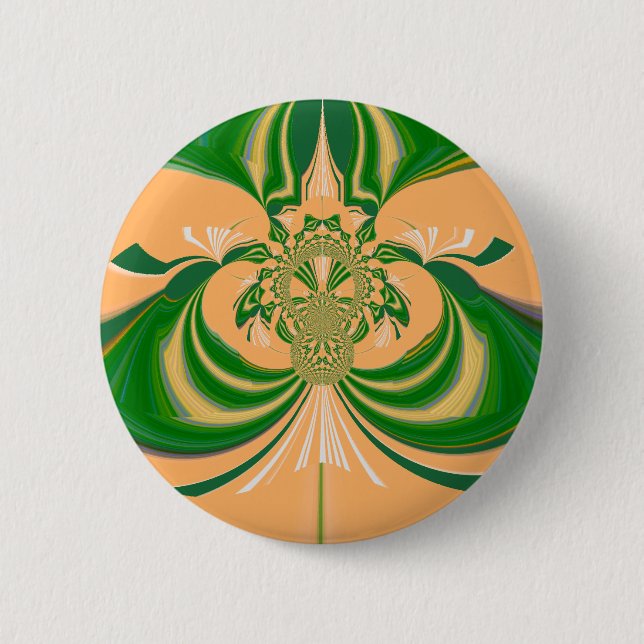Gelbgrünes Design. Button (Vorderseite)