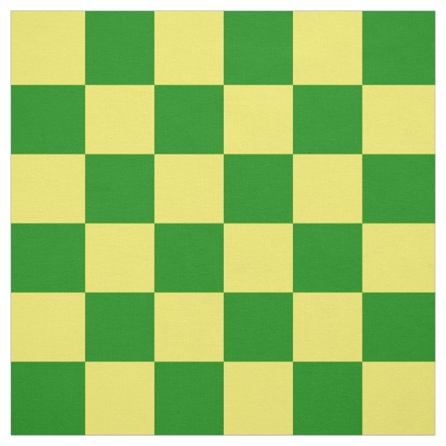 Gelbgrünes Schachbrettmuster für Karos Stoff (Muster)