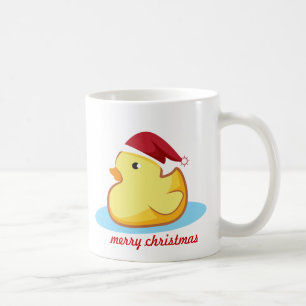 Gelbgummienten-Tasse der frohen Weihnachten Kaffeetasse