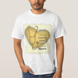 Gelbherz LVN Krankenschwester T-Shirt