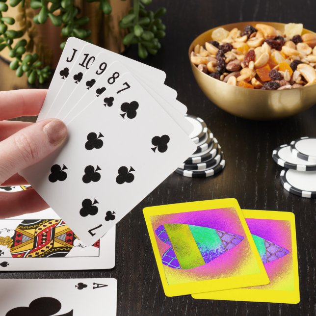Gelbherz Psychodelisch Spielkarten (In Situ)